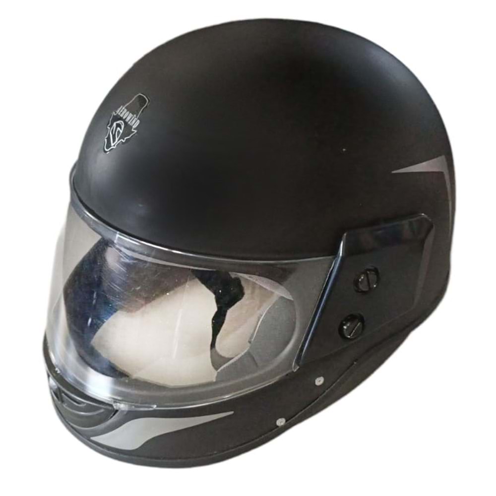 KASK ÇENELİ MAT SİYAH