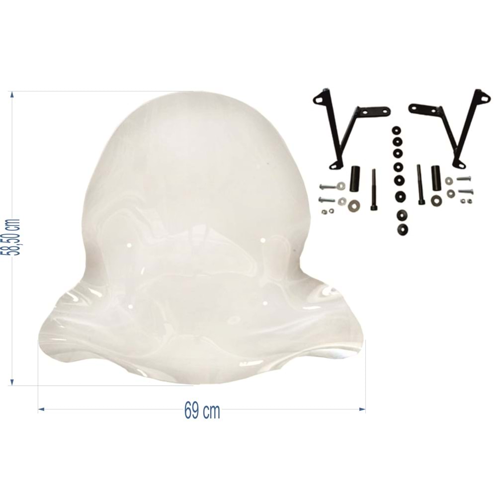 SİPERLİK BÜYÜK HONDA SPACY UYUMLU şeffaf