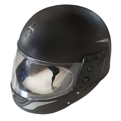 KASK ÇENELİ MAT SİYAH