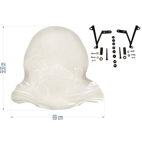 SİPERLİK BÜYÜK HONDA SPACY UYUMLU şeffaf